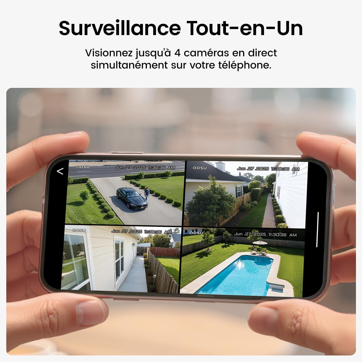Thumbnail 2 de aosu 3K Camera Surveillance 5MP 360°