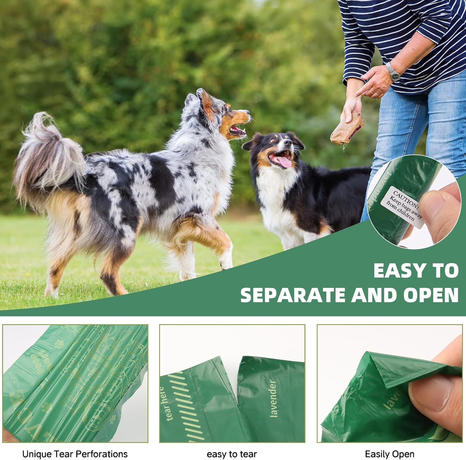 Thumbnail 4 de 240 Dog Poo Bags 24 Rolls Coreless, Leak‑Proof Dog Waste Bags