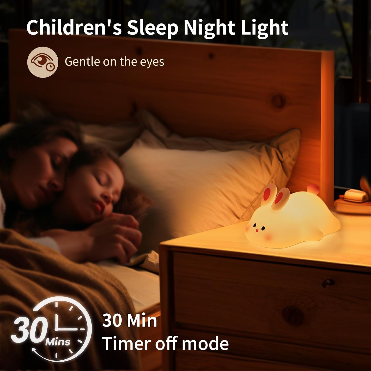 Thumbnail 4 de SAMALICAR Silikon Hase Nachtlicht 1200 mAh