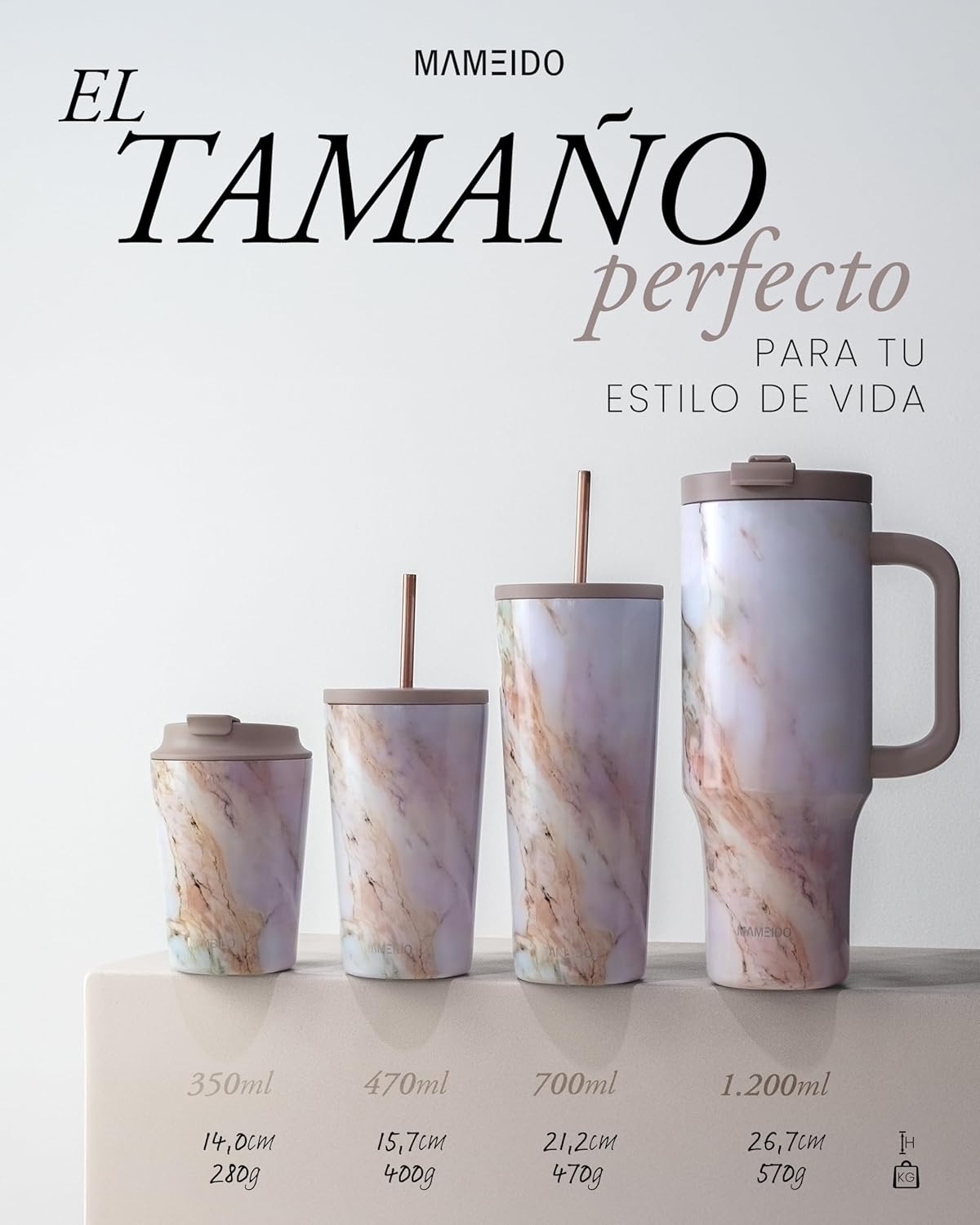 Thumbnail 5 de MAMEIDO Termo Café 470ml ☕ - Antigoteo y Sin BPA