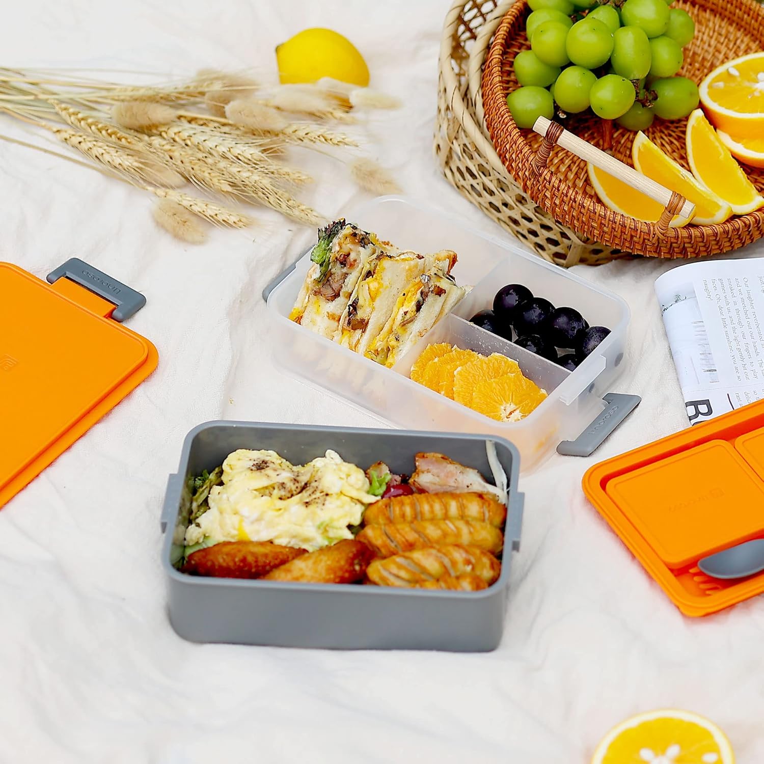 Thumbnail 2 de linoroso Lava Orange Bento lunch box 2226 ml