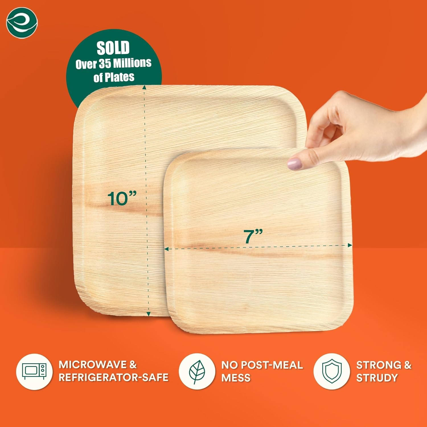 Thumbnail 2 de ECO SOUL Palm Leaf Plates 50