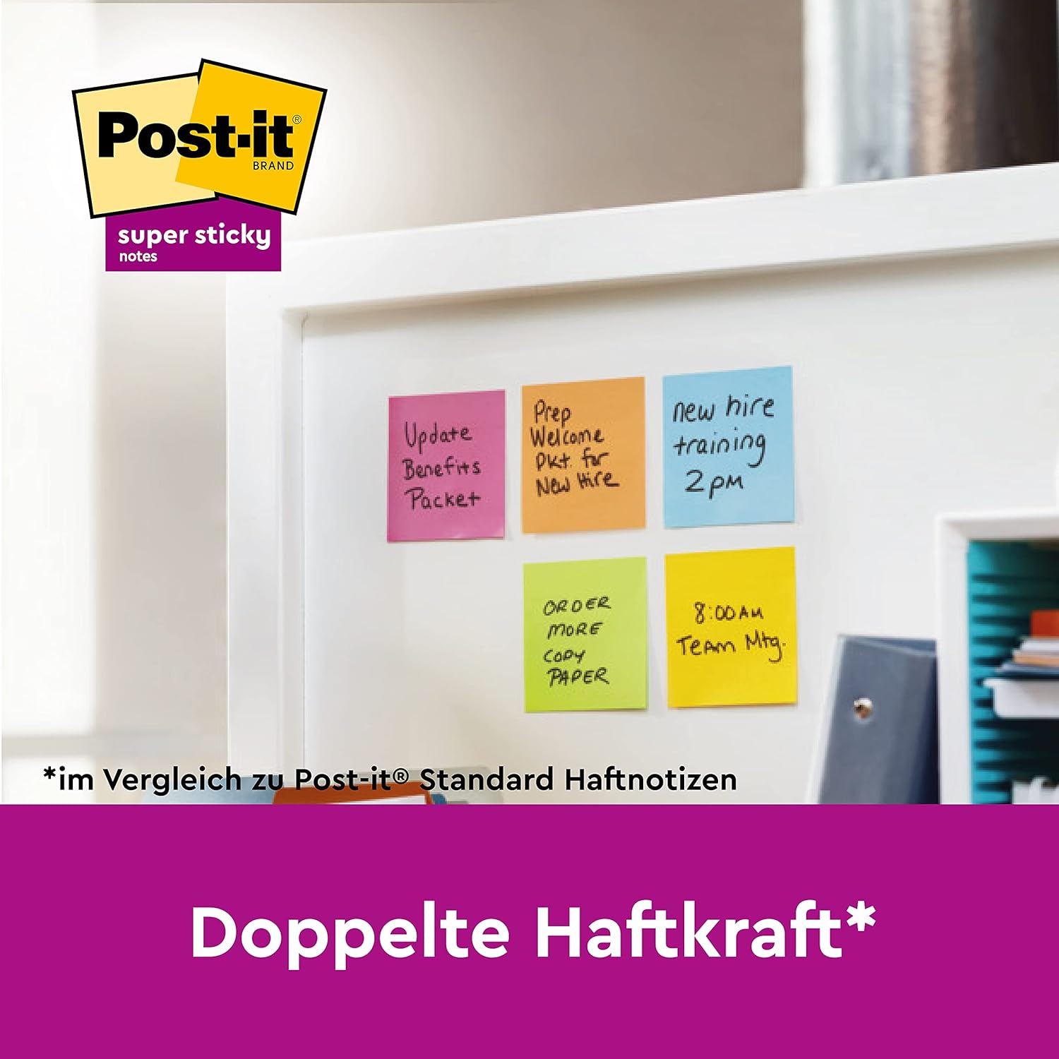 Thumbnail 1 de Post-it Super Sticky Z-Notes Oasis Collection 76 mm