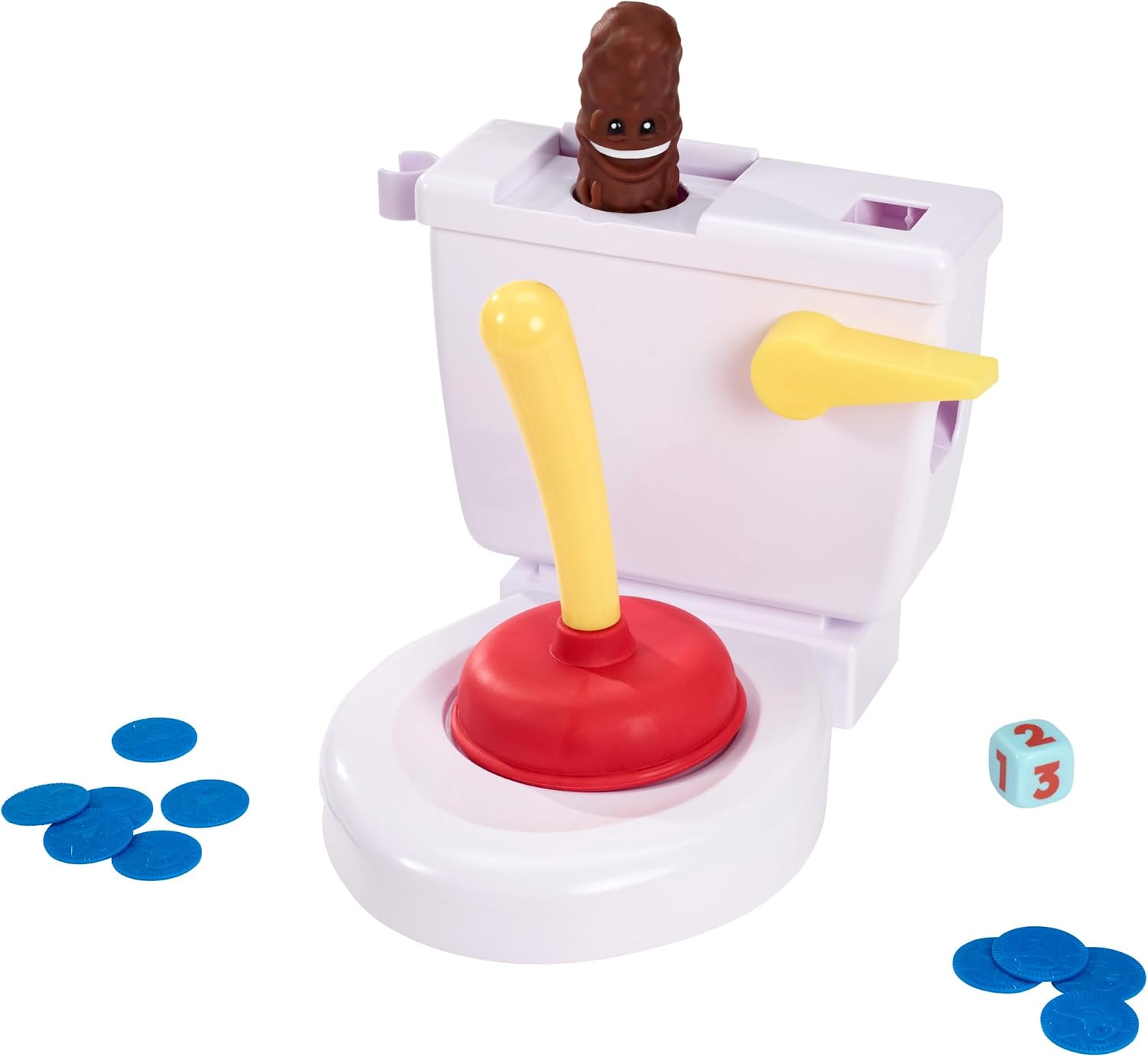 Detalle 1 de Mattel Games Baño Boom: ¡Atrapa la Caca! 🐵