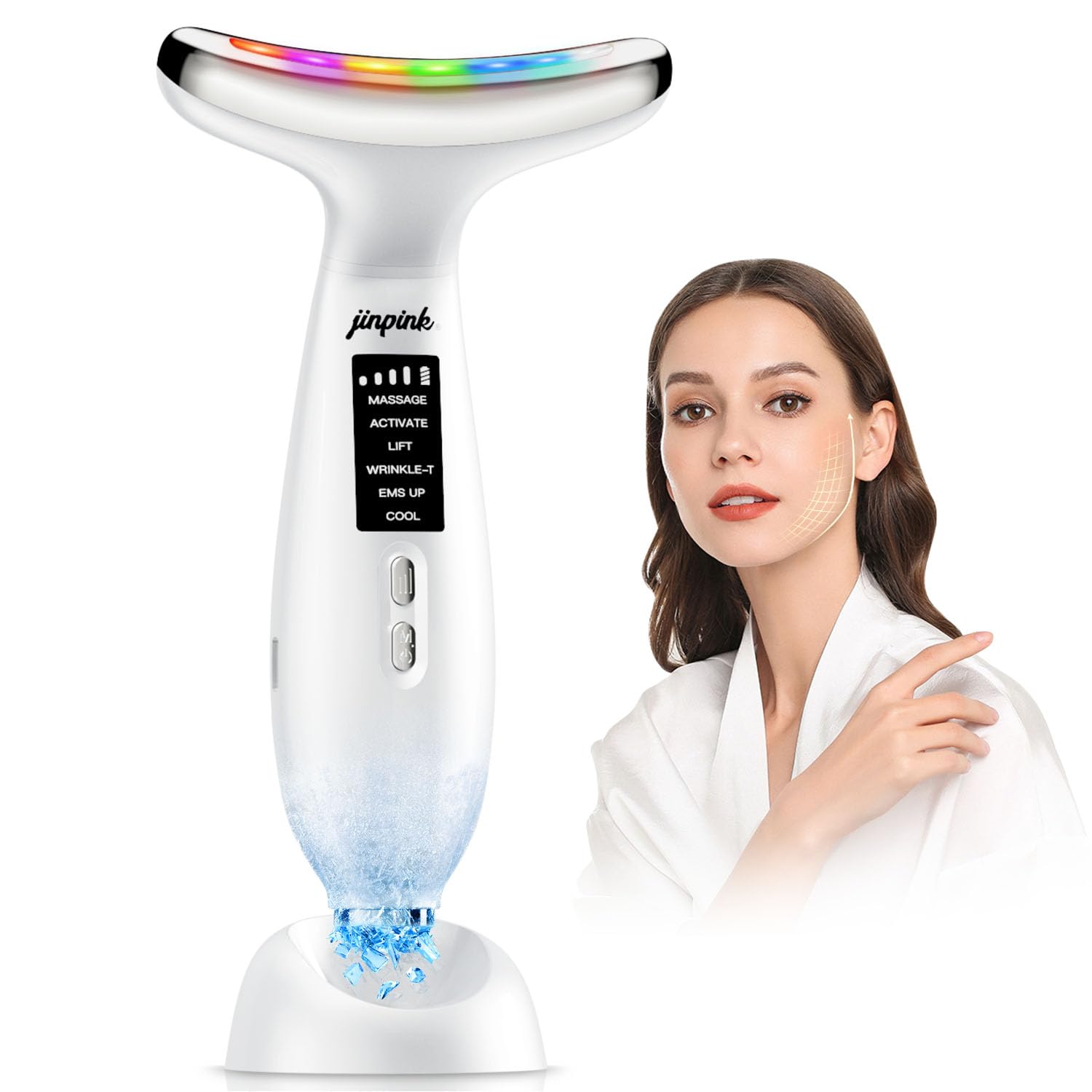 Gesichtsmassagegerät Gegen Falten EMS – 7LED