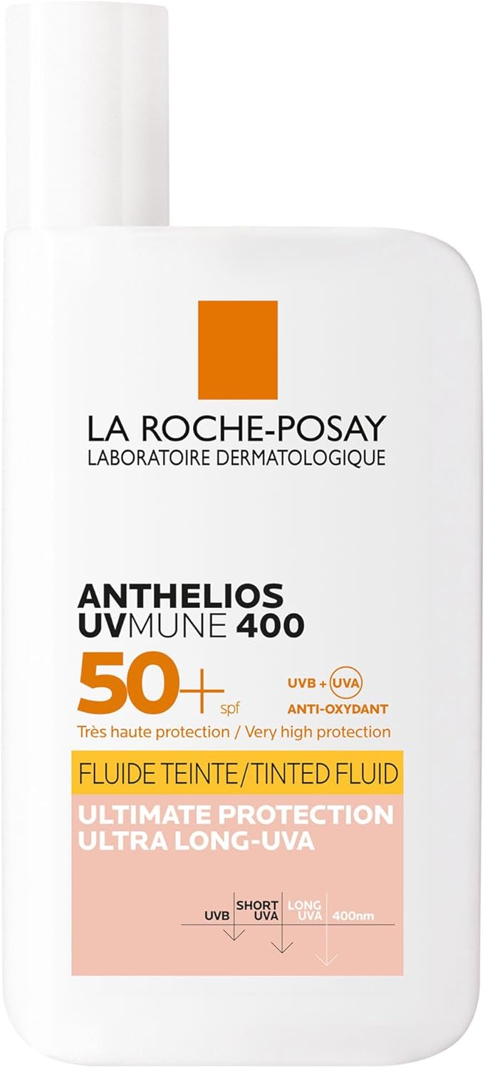 Detalle de La Roche-Posay Anthelios UVMune 400 SPF50+ Invisible Tinted Fluid – 50ml