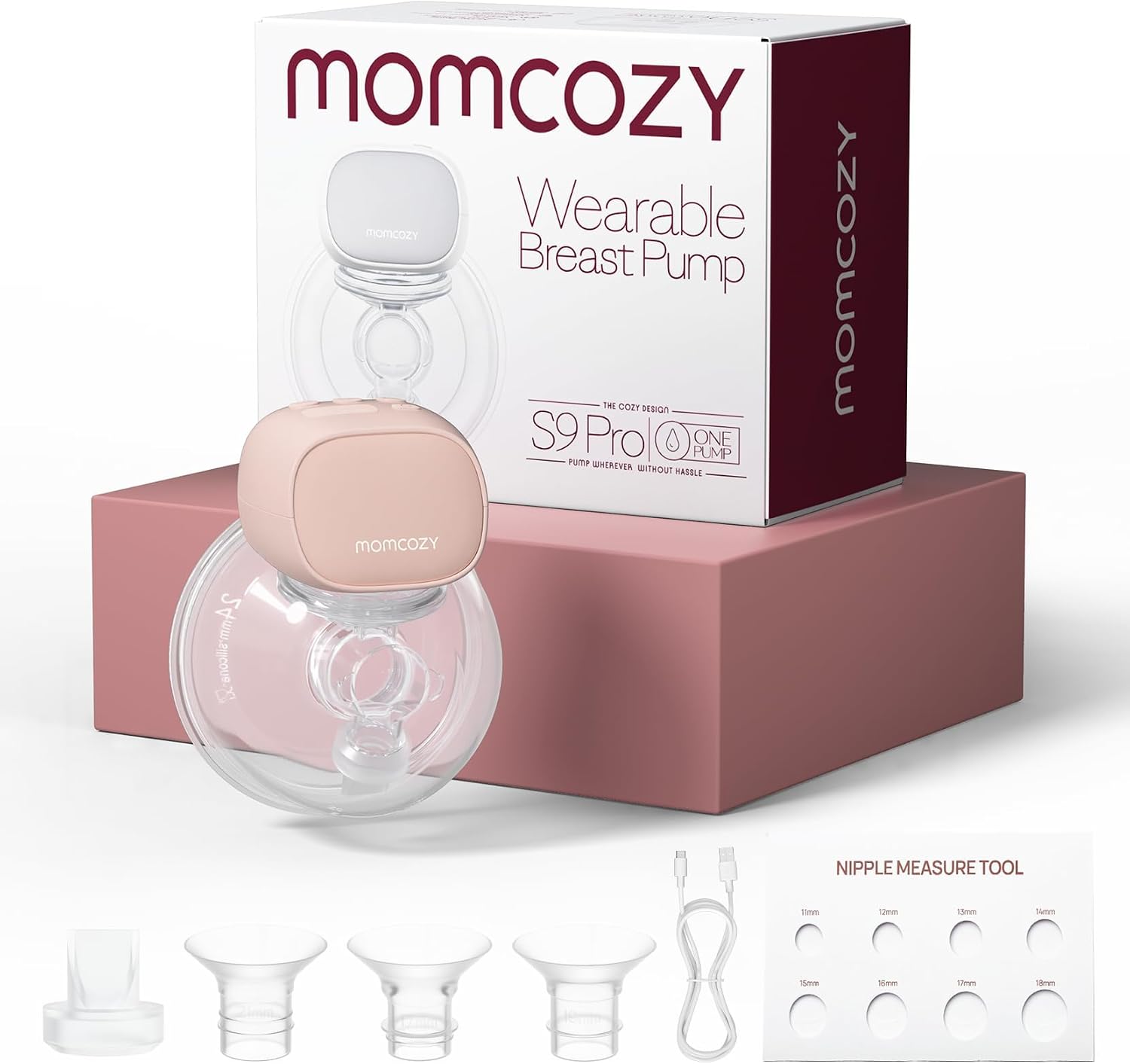 Detalle de Momcozy S9 Pro Tiralatte Elettrico Indossabile: compatto, silenzioso e potente