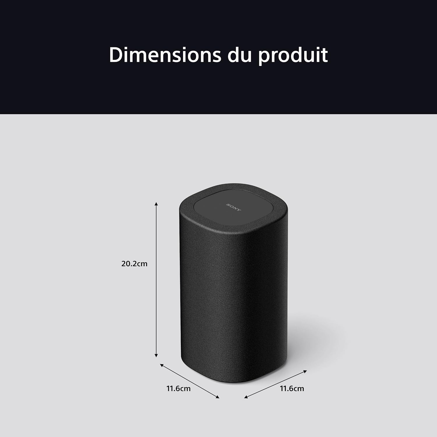 Detalle de Sony BRAVIA Theatre 8 Haut-parleurs arrière sans fil : son surround 360° et IMAX Enhanced pour votre salon
