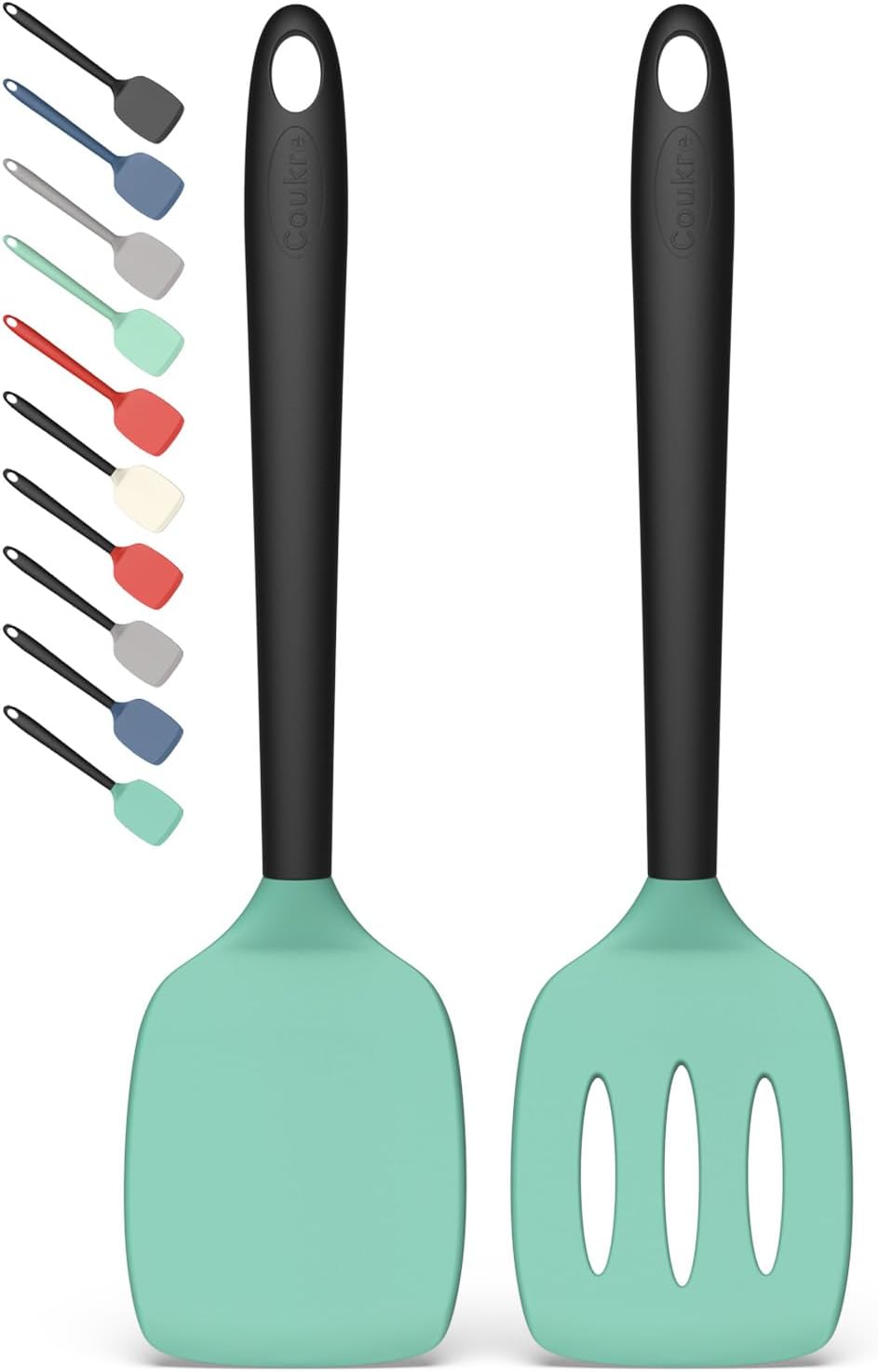 Thumbnail 6 de Coukre 2 Pack Silicone Spatula Set, Heat Resistant 2