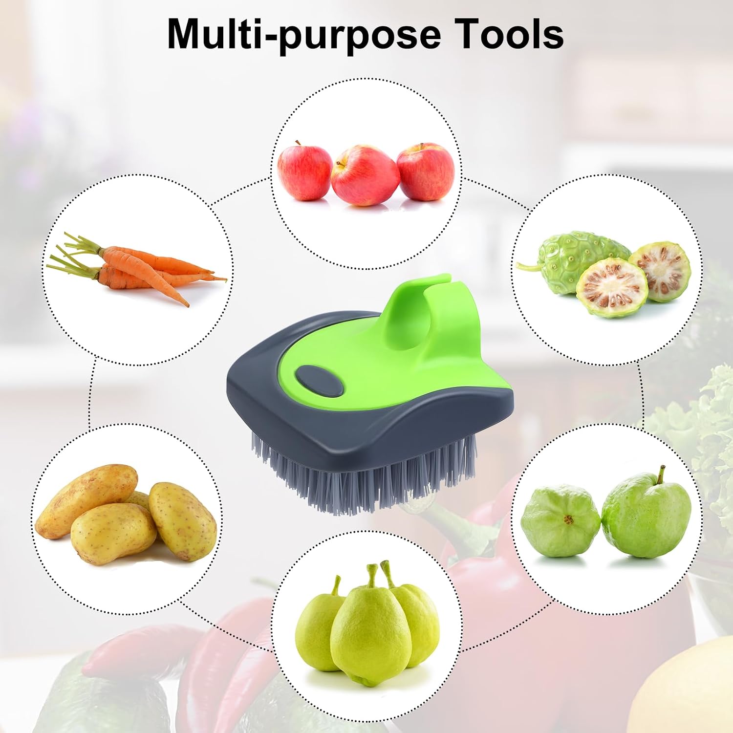 Detalle de Aodaer Vegetable Brush Set, Silicone