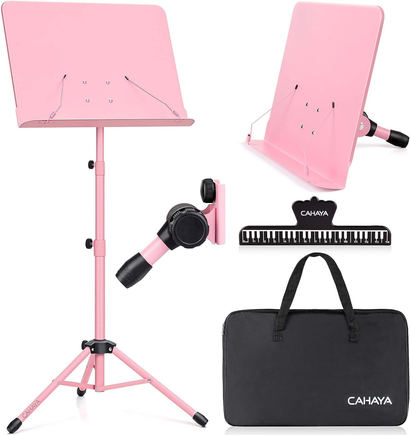 Thumbnail 2 de CAHAYA Notenständer Klappbar Höhenverstellbar 80–145 cm, 2-in-1 Boden/Tisch