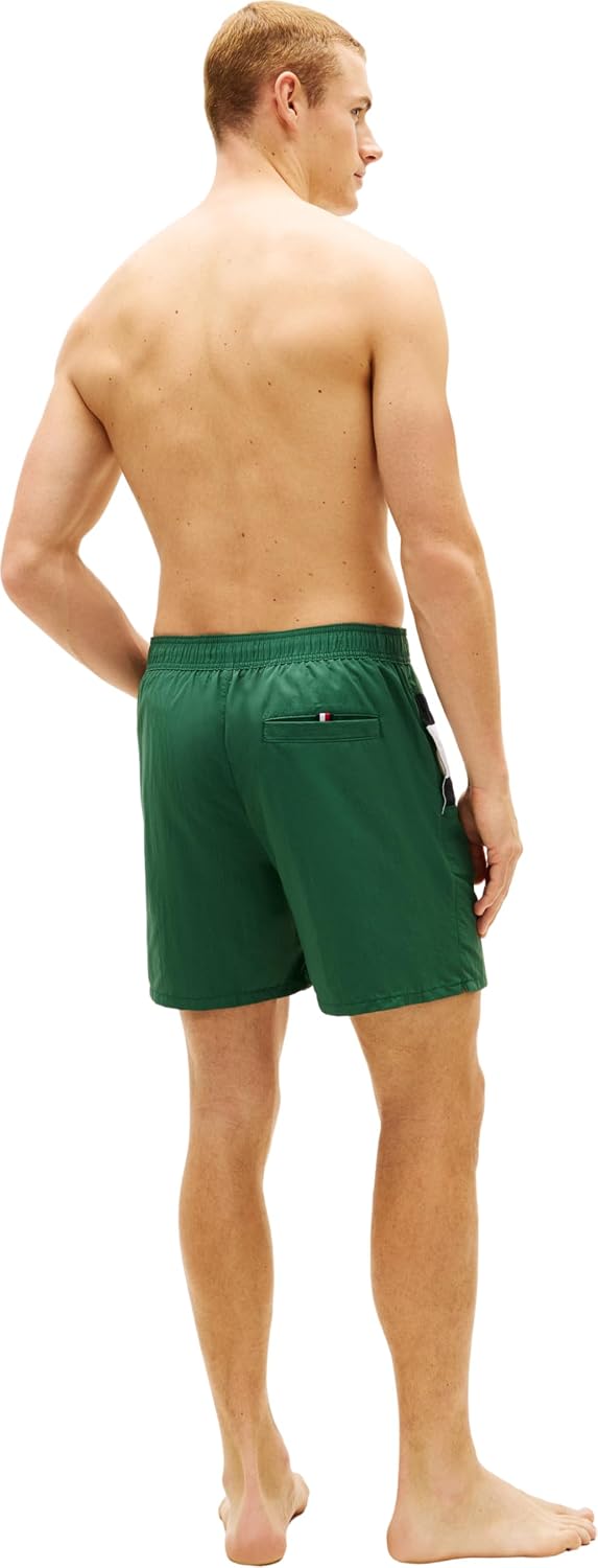 Detalle de Tommy Hilfiger Men’s Long Drawstring Swim Shorts
