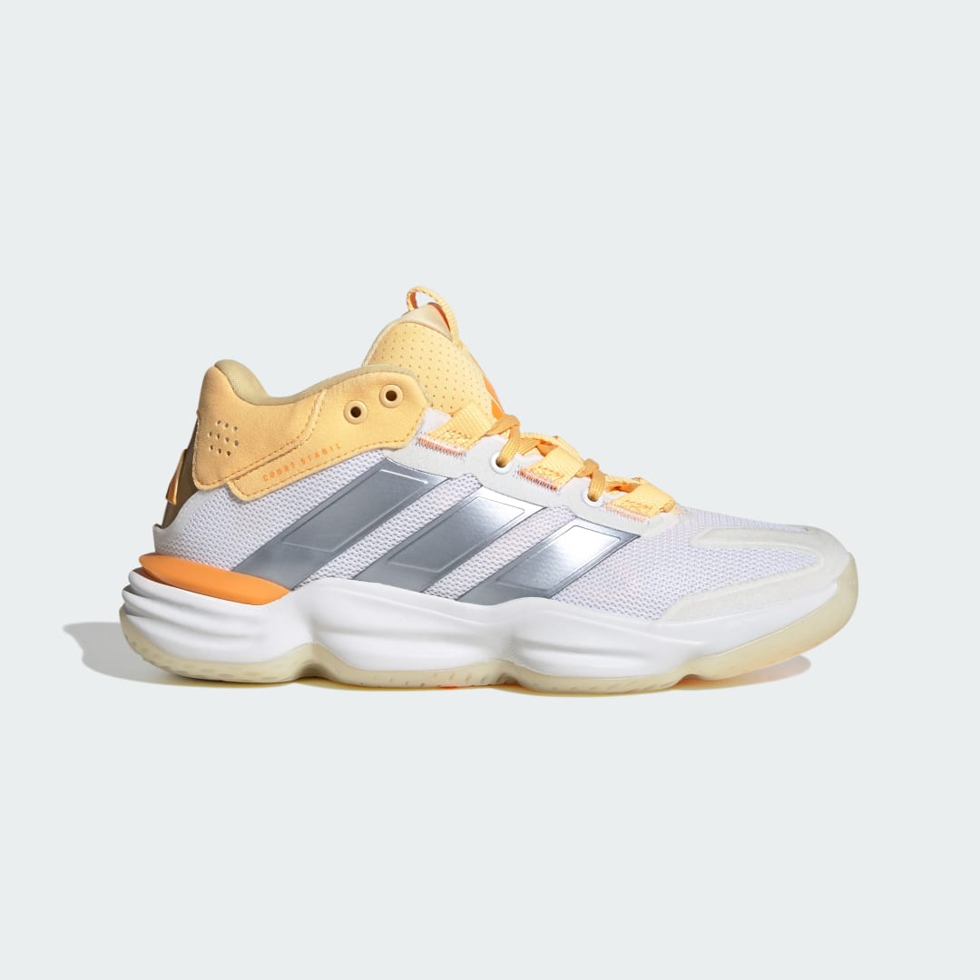 Detalle de Court Stabil para pista cubierta de Adidas — blanco