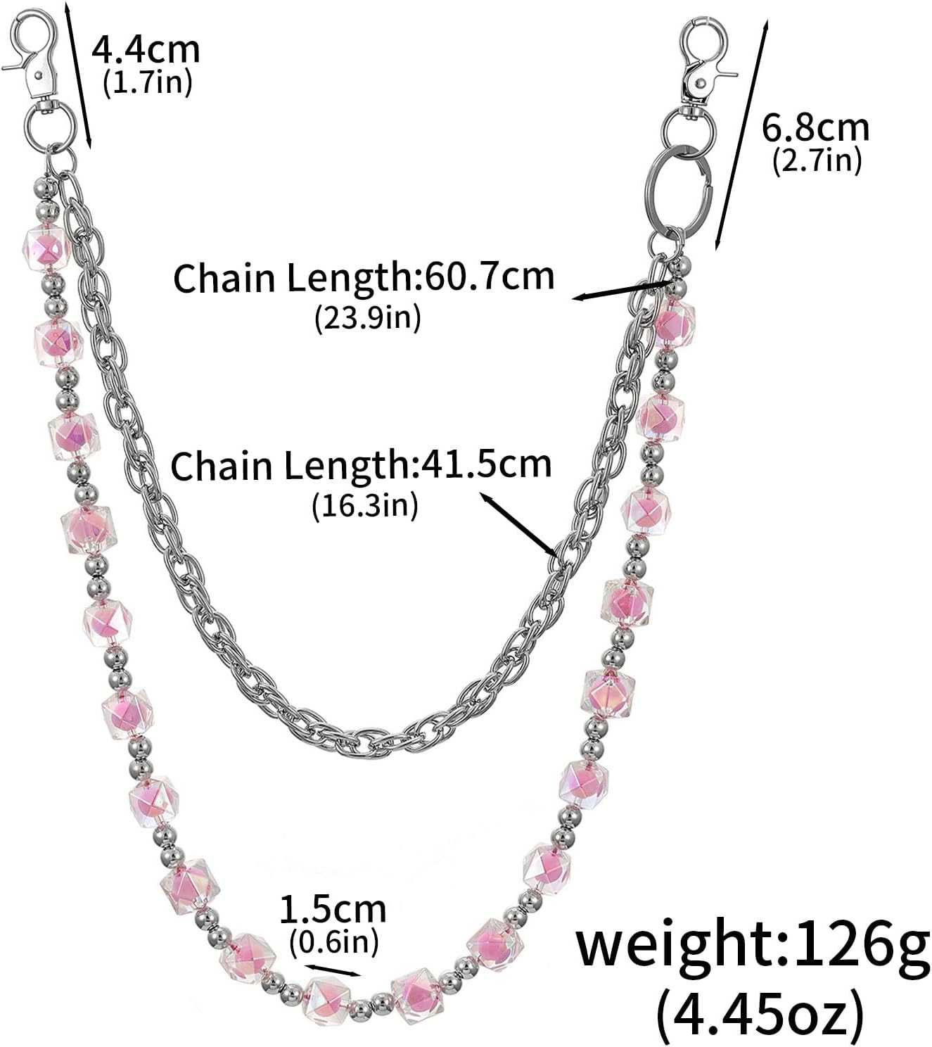 Detalle 2 de AtoposVita Double-Layer Bag Charm, 24-Inch