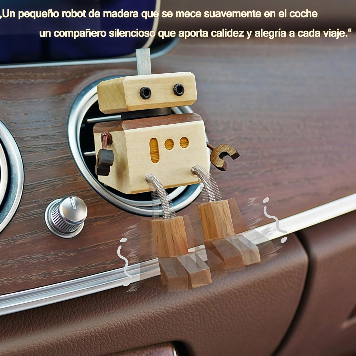 Detalle 2 de Ambientador muñeco de madera oscilante 3 aromas