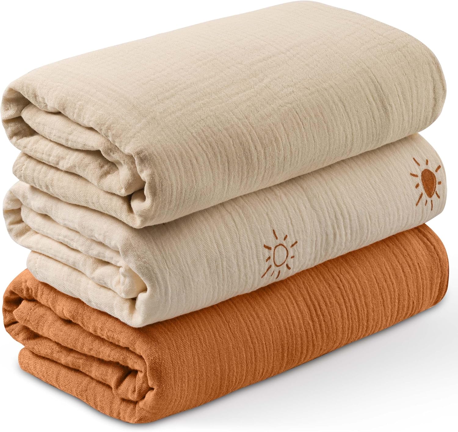 Soarwg Kids muslin swaddle cloths 95 x 100cm