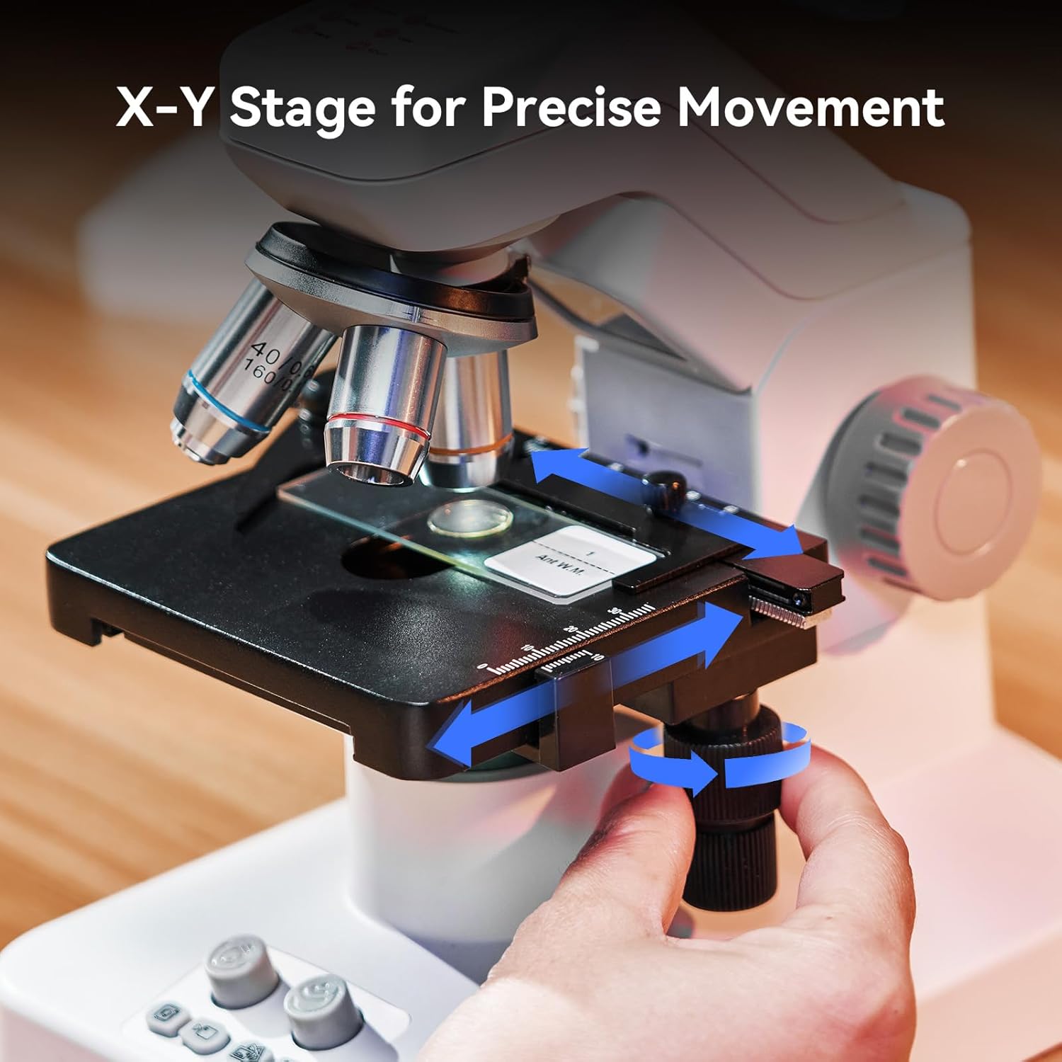 Thumbnail 3 de TOMLOV DM301 Max 7-inch digital biological microscope with HDMI, WiFi app control & measurement scale