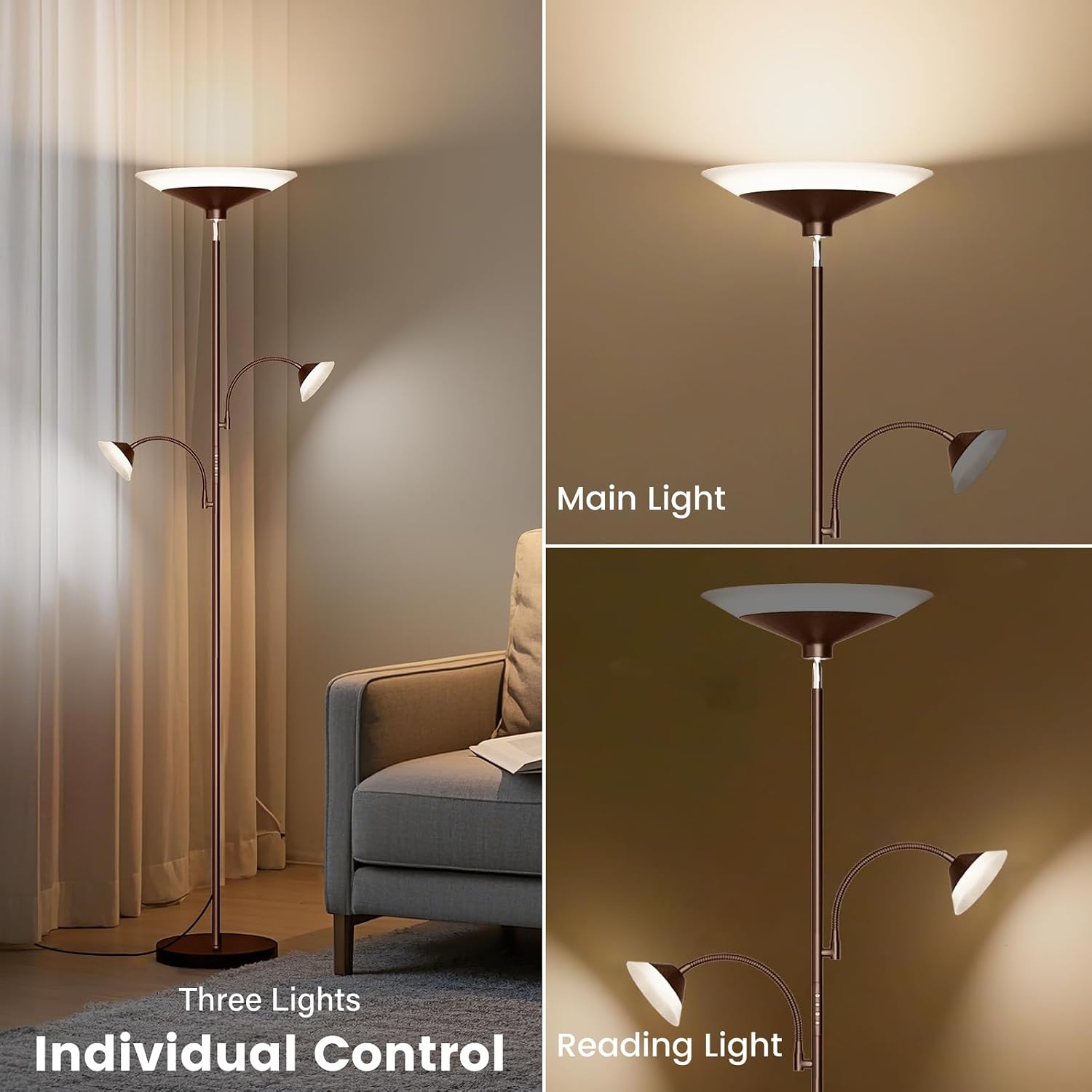 Detalle 2 de SIBRILLE Floor Lamp, 72-Inch