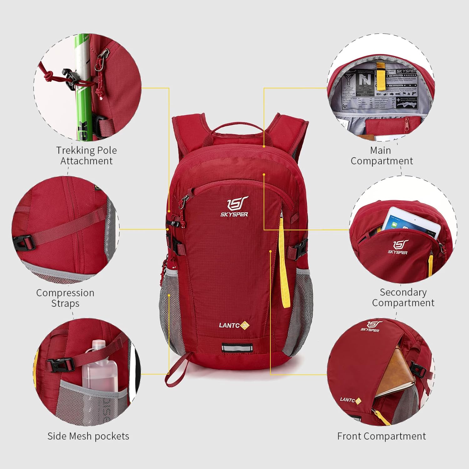 Detalle 2 de SKYSPER 20L Mochila de senderismo 20L