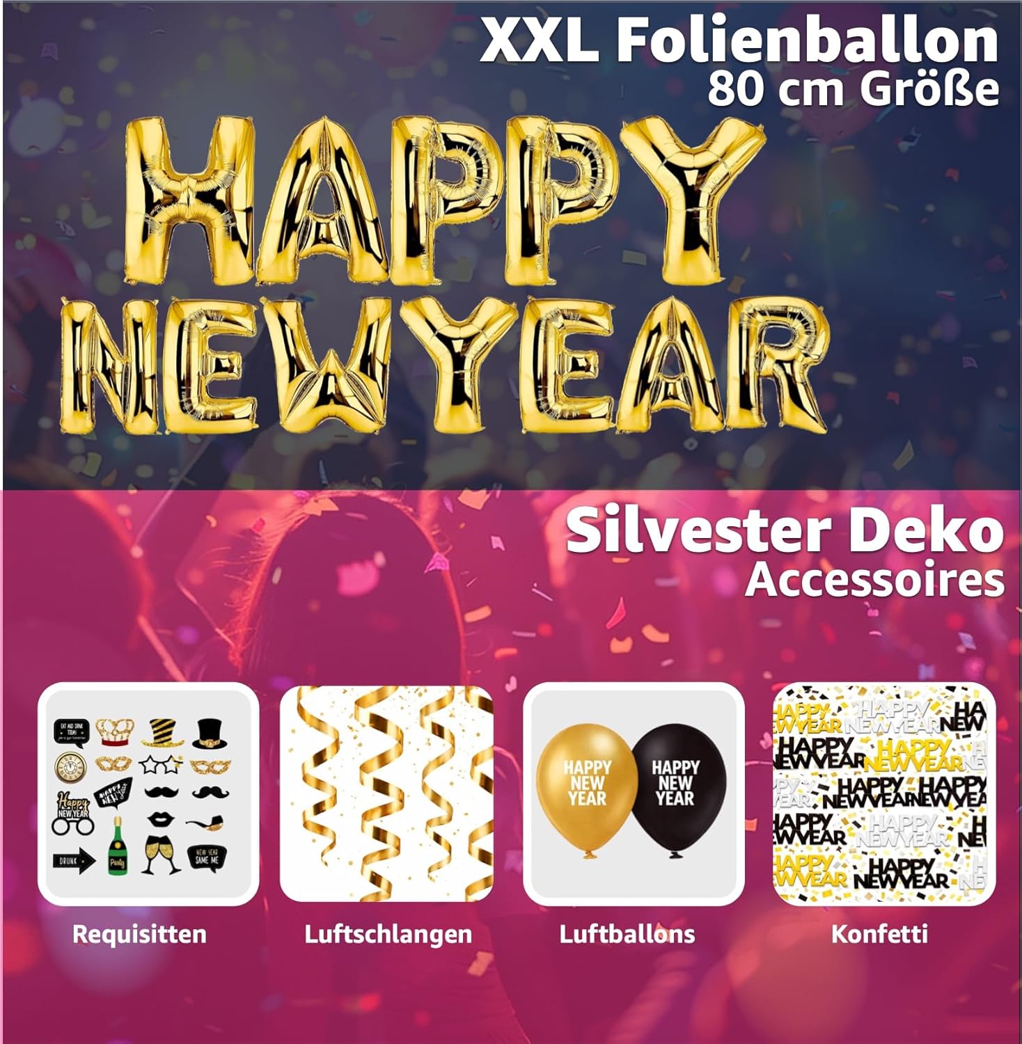 Thumbnail 2 de Kit de décoration du Nouvel An 2026 🎉