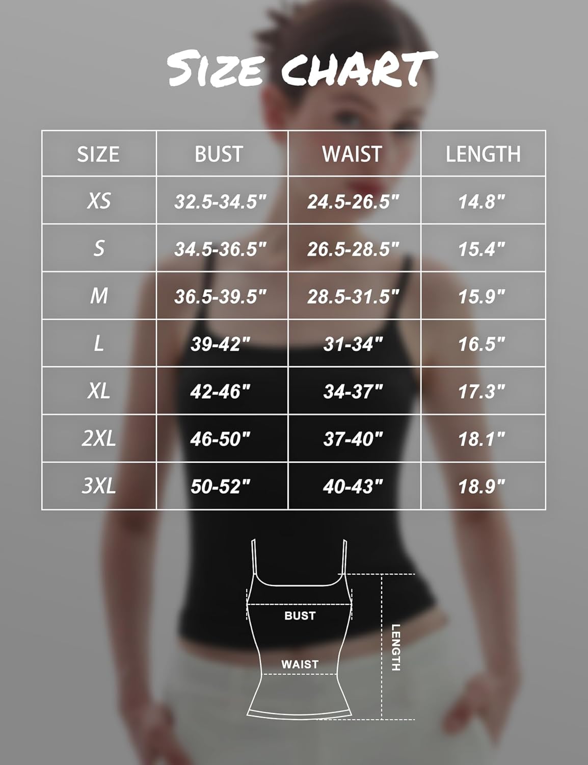 Thumbnail 3 de PUMIEY Women’s Square Neck Tank Top (Sharp Collection) with Adjustable Spaghetti Straps