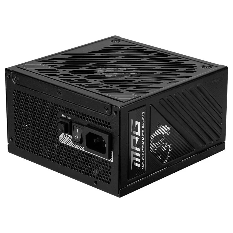 Detalle de MSI MPG A1250GS PCIE5 fuente de alimentación 1250W