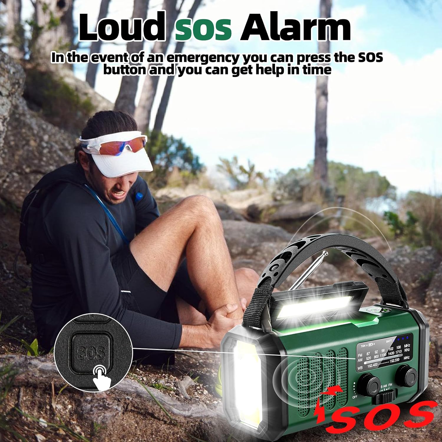 Thumbnail 5 de QAUYYW Emergency Radio 37000 mAh with Crank 🔦