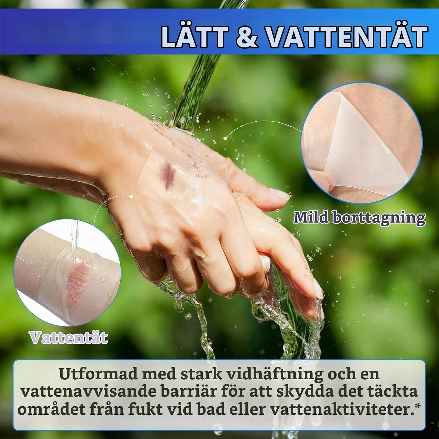 Thumbnail 6 de RoongDuuDll SJT-X01 hydrokolloidrulle, 5 cm × 1,5 m, vattentät och skärbar