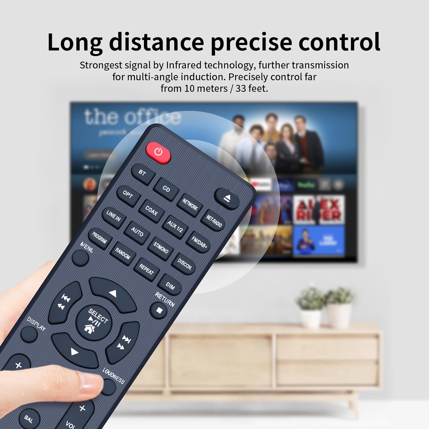 Thumbnail 5 de TCNOUMT KT1045 replacement remote control for MAGNAT stereo network receivers (MC 200 / MC 400 / RC 303)