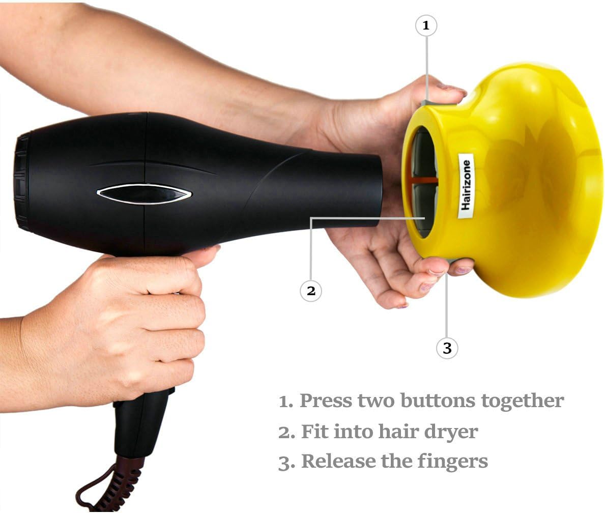 Detalle de Hairizone Universal Haar-Diffusor für Locken & Wellen – passend für Föhndüse D = 1,7–2,6