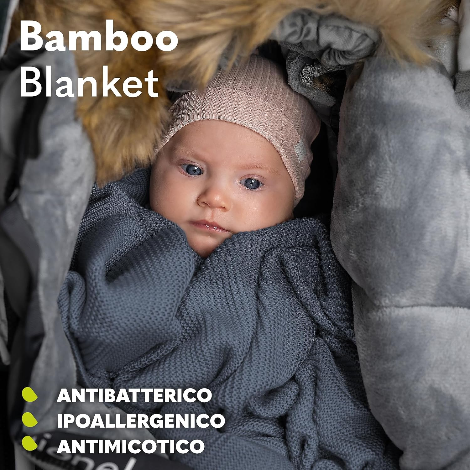 Thumbnail 5 de Lionelo Bamboo Blanket 100x75 cm: coperta leggera in cotone di bambù, multifunzione per neonati