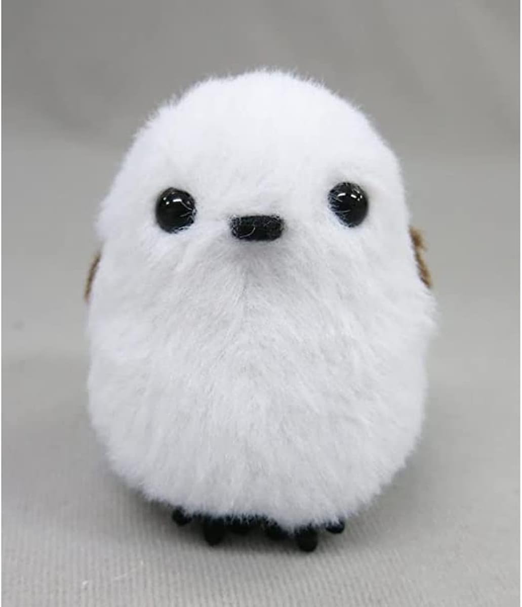 Detalle 2 de セキグチ 802289 日本の動物 シマエナガ ぬいぐるみマスコット ポリエステル製