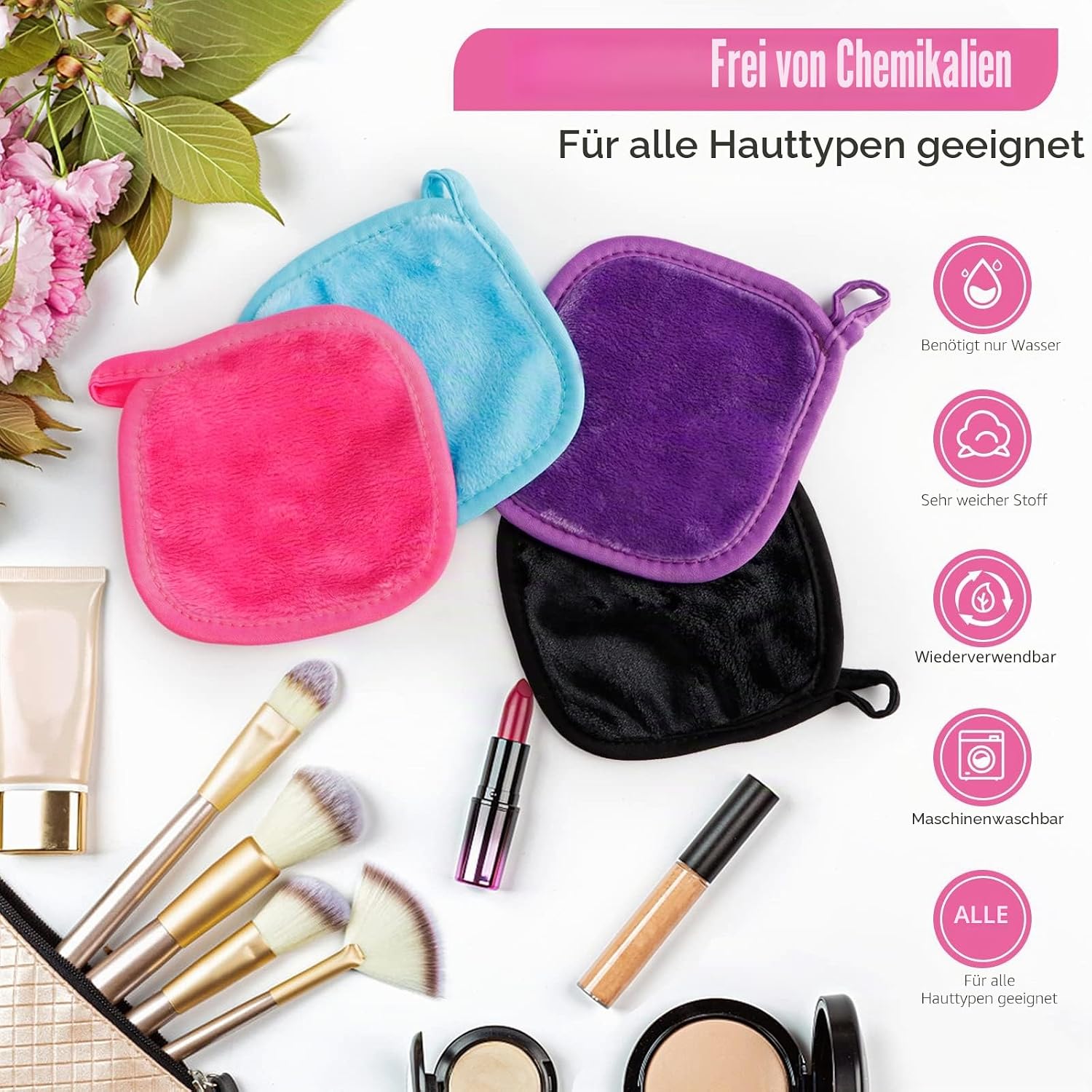 Thumbnail 2 de Orighty Make-up-Entferner-Tücher – 12 Stück, wiederverwendbare Make-up-Entferner-Pads