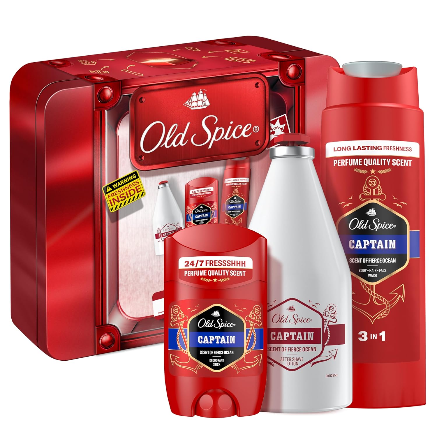 Old Spice Tin Box Geschenkset Captain 50 ml