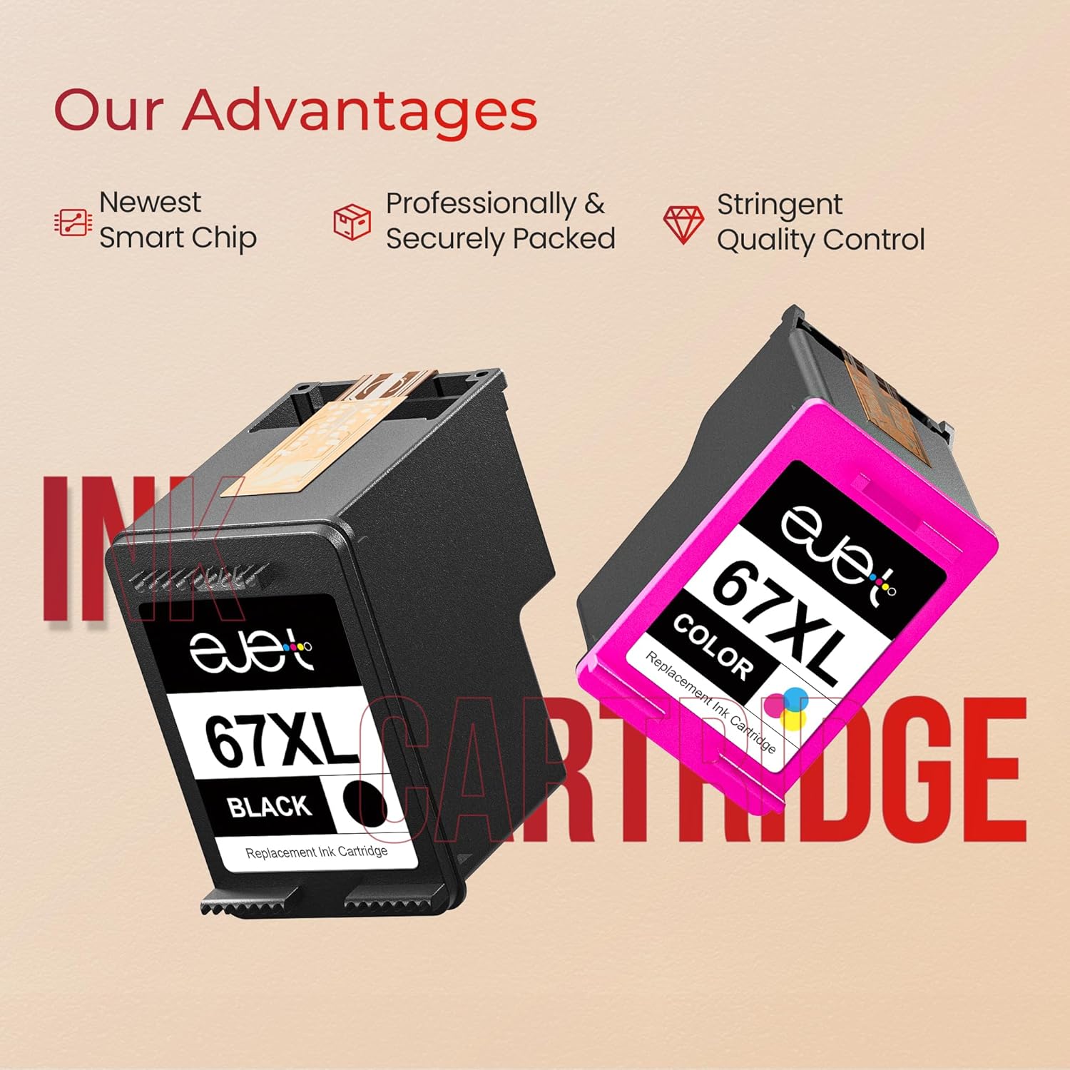Thumbnail 4 de 67XL Ink Cartridges 2-Pack 🖨