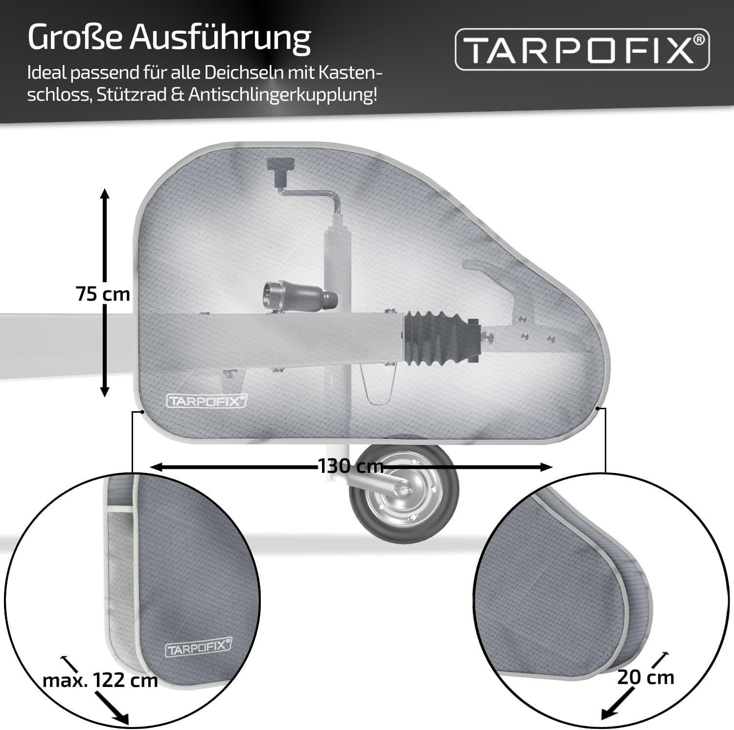 Thumbnail 1 de Tarpofix Deichselabdeckung 130×75 cm