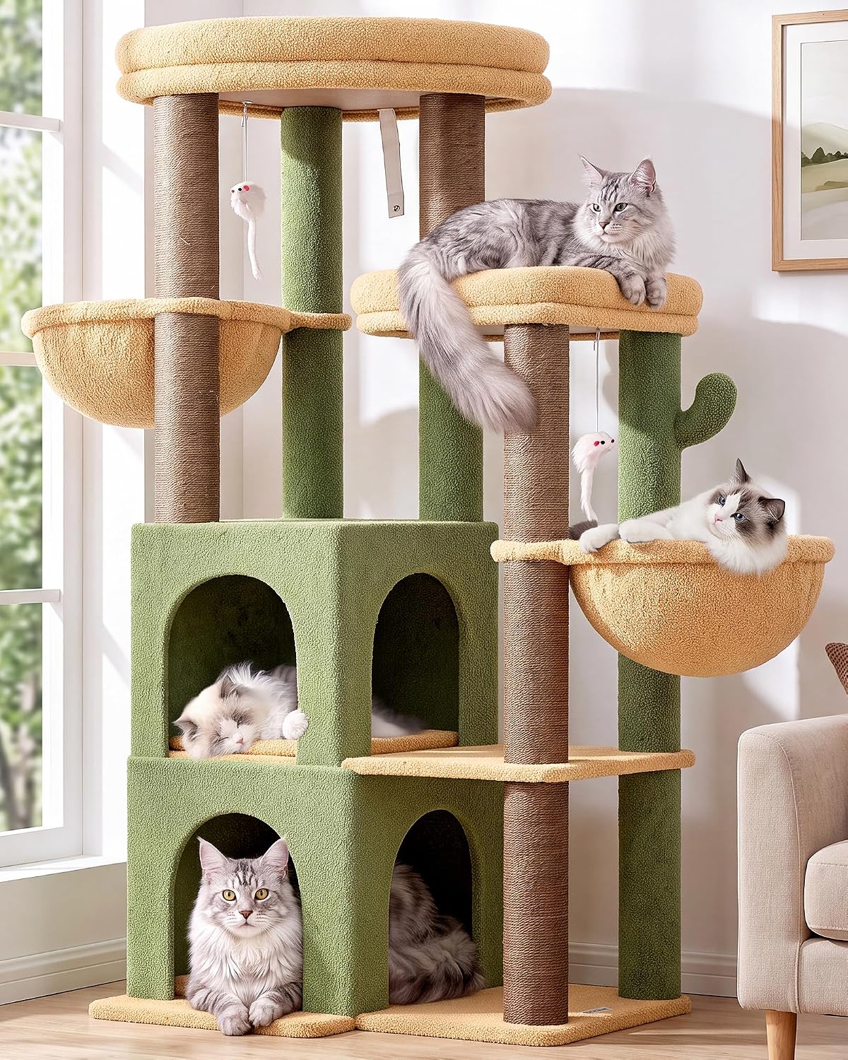 Detalle de Globlazer Cat Tree Tower, 63-Inch