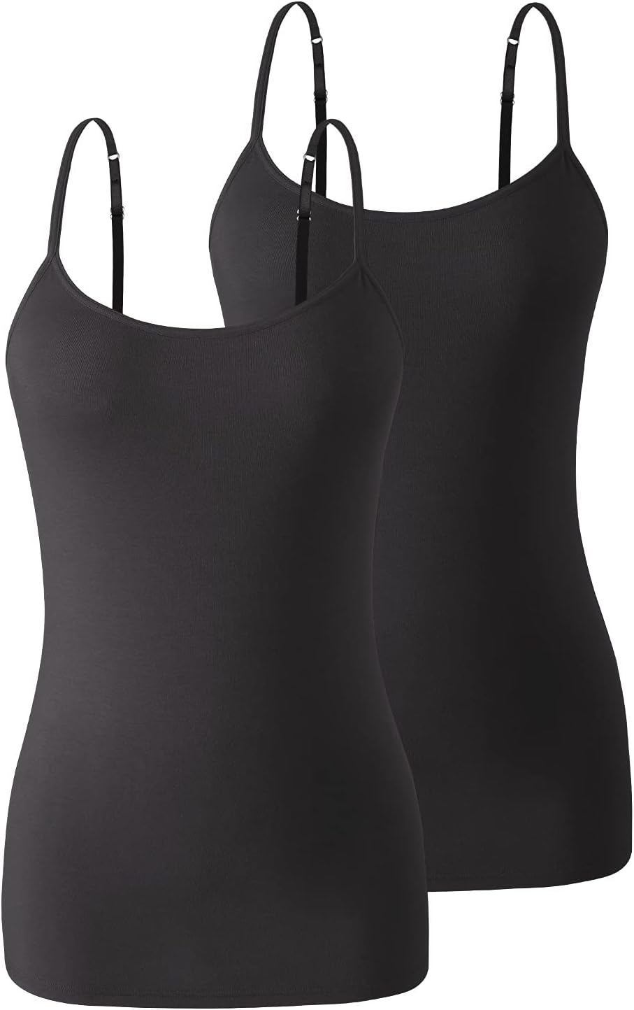 Thumbnail 5 de Air Curvey 3 Pack Camisole Tops with Built-In Bra and Adjustable Straps