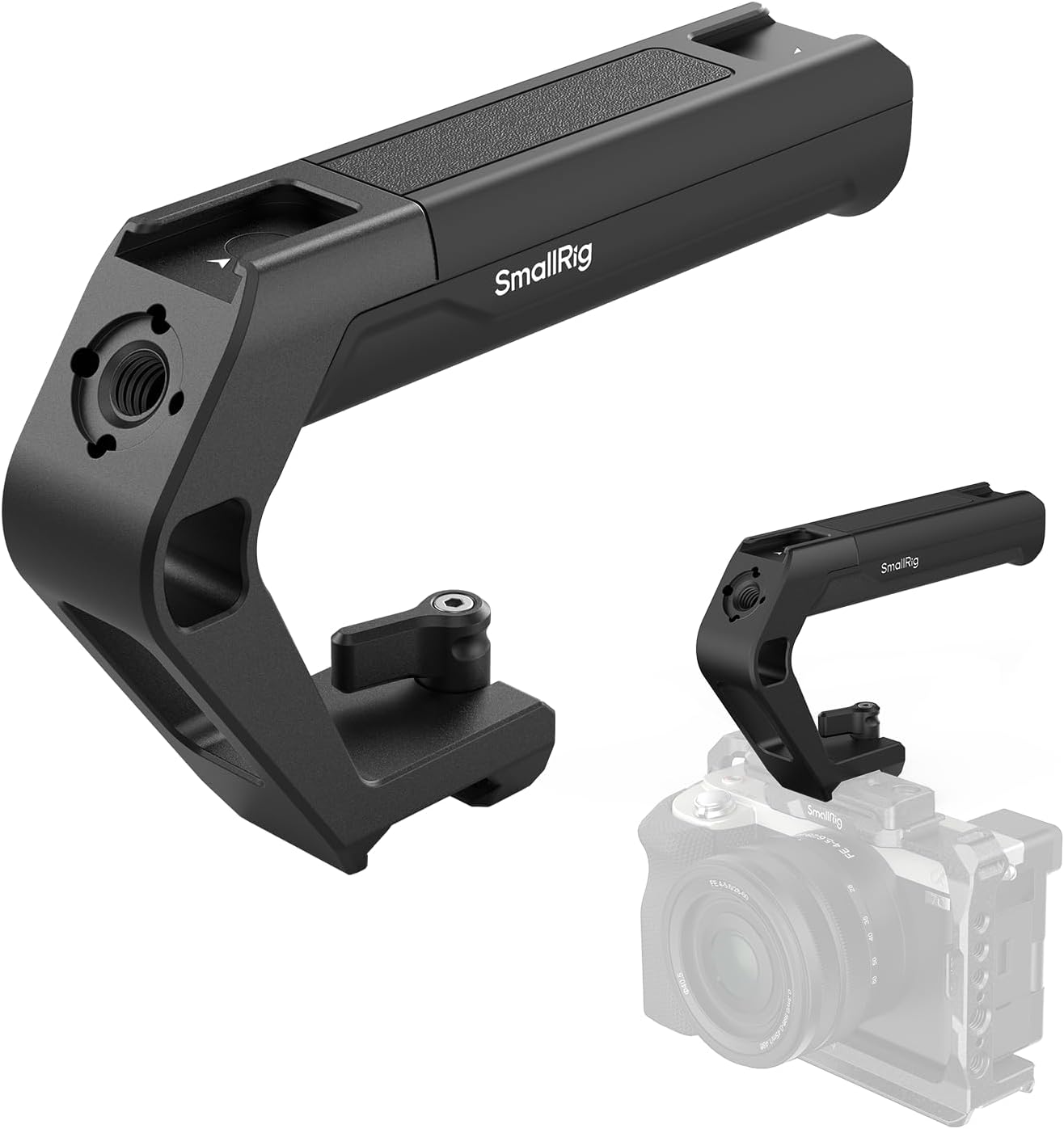 Detalle de SMALLRIG Manico leggero NATO con morsetto superiore – impugnatura compatta da 119 g