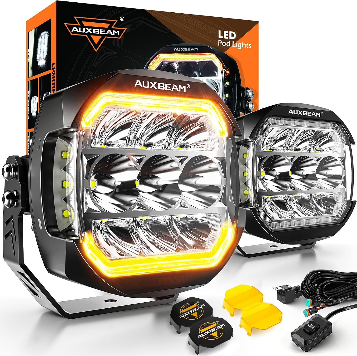Detalle de Auxbeam XP-Ultra 5" Offroad LED Pods 174W
