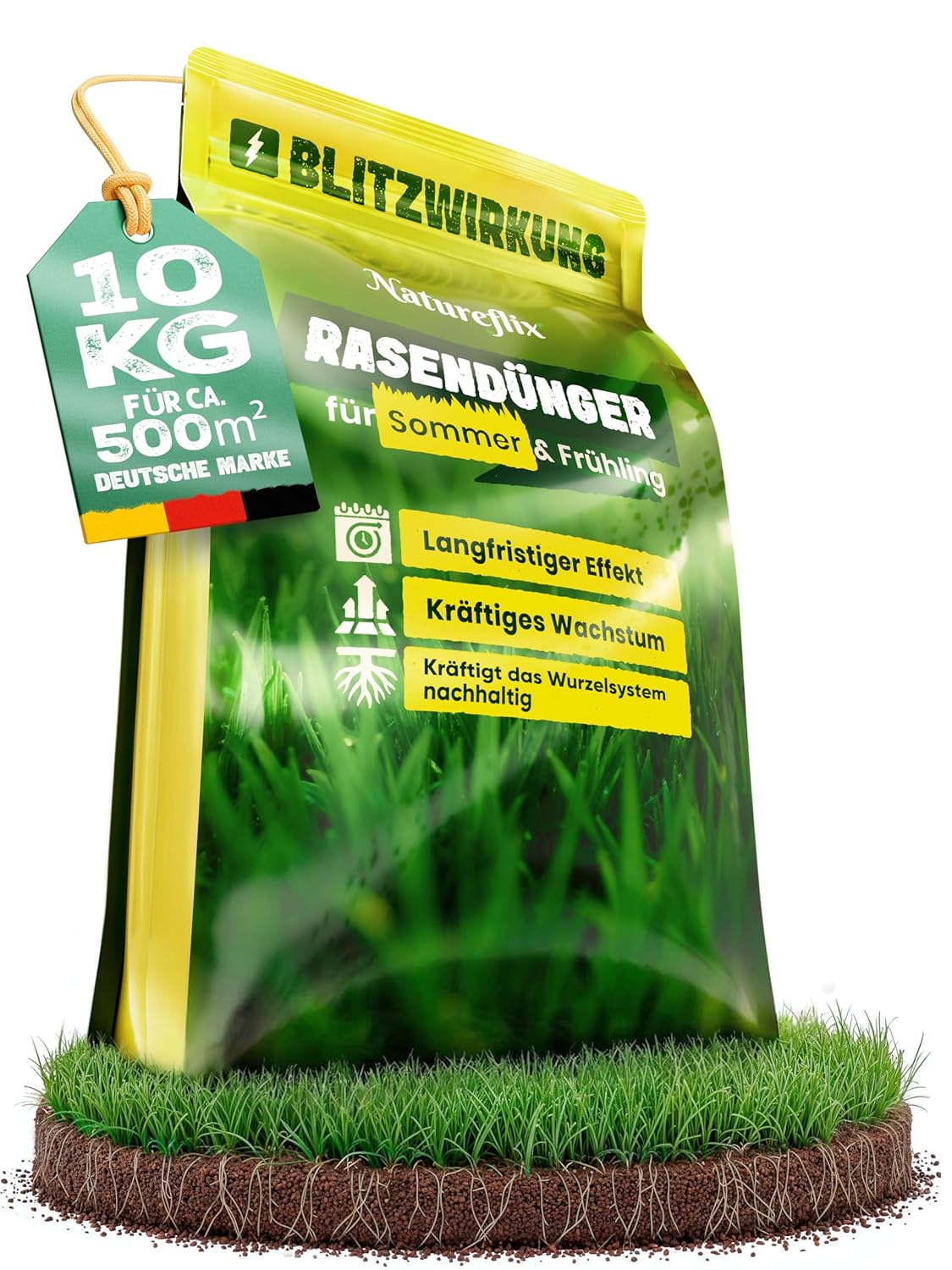 Natureflix Rasendünger 10 kg für 500 m²