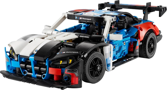 Detalle de LEGO Technic BMW M4 GT3 EVO Rennwagen 42226 – Detailverliebte Technik zum Zusammenbauen