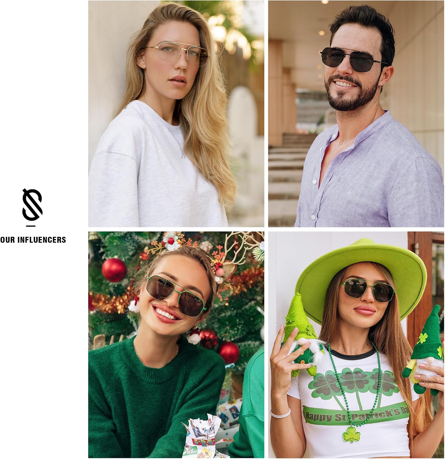 Detalle de SOJOS Aviator Sunglasses SJ1191