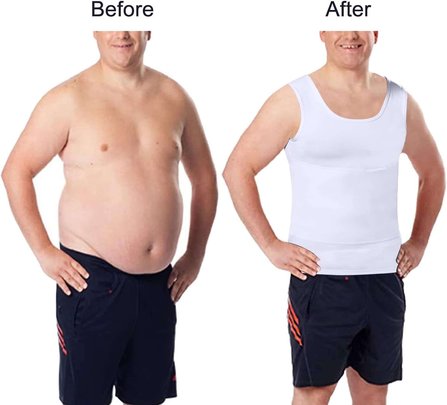 Thumbnail 4 de Mens Slimming Compression Shirt 1 Tank Top