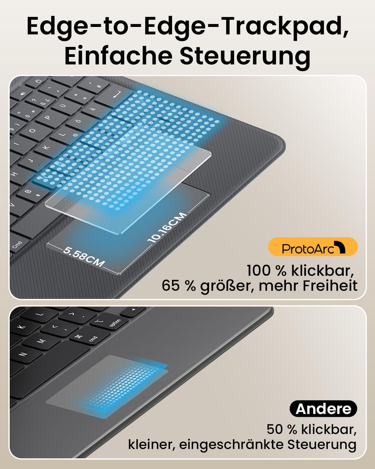 Thumbnail 3 de ProtoArc TK500 iPad Hülle 11" ⌨
