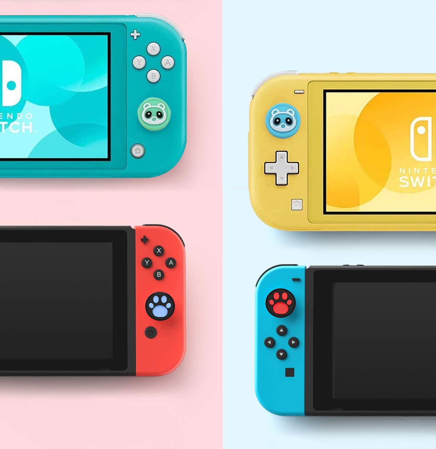 Detalle de LONANDY Joycon Joystick Replacement Kit for Nintendo Switch (Left/Right) – Includes Drift Fix Tools, Thumbstick Caps, and Metal Latch Buckles