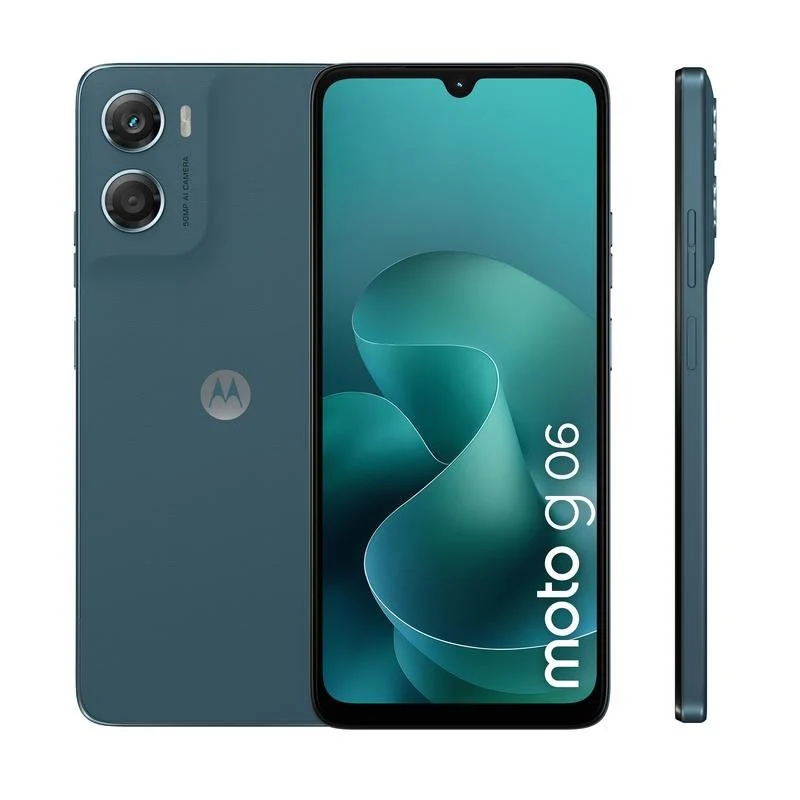 Detalle de Motorola Moto G06 4G 8GB/256GB Azul: pantalla enorme y autonomía para productividad