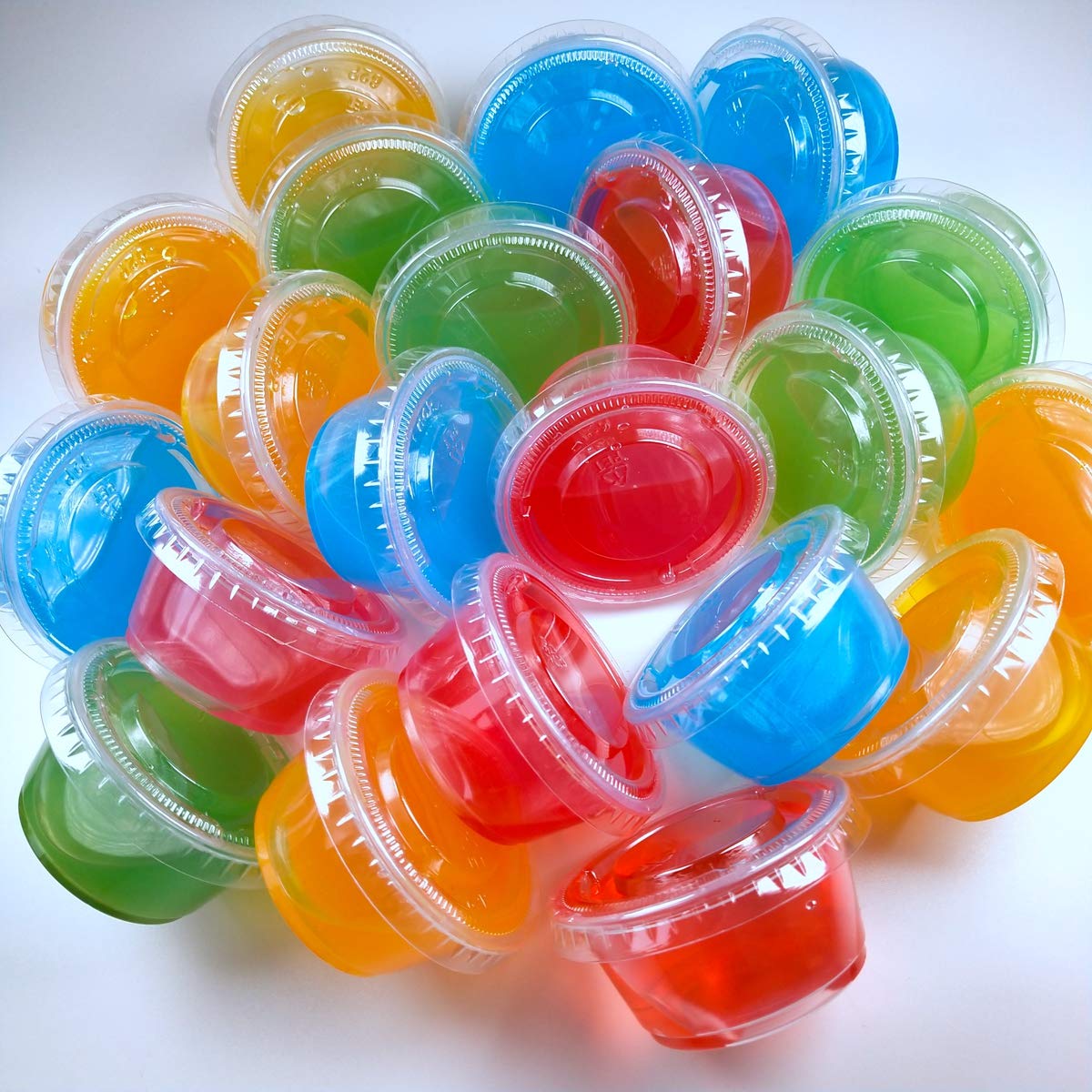 Thumbnail 6 de TashiBox 2 oz Jello Shot Cups with Lids — 100 Sets, BPA-Free, Stackable