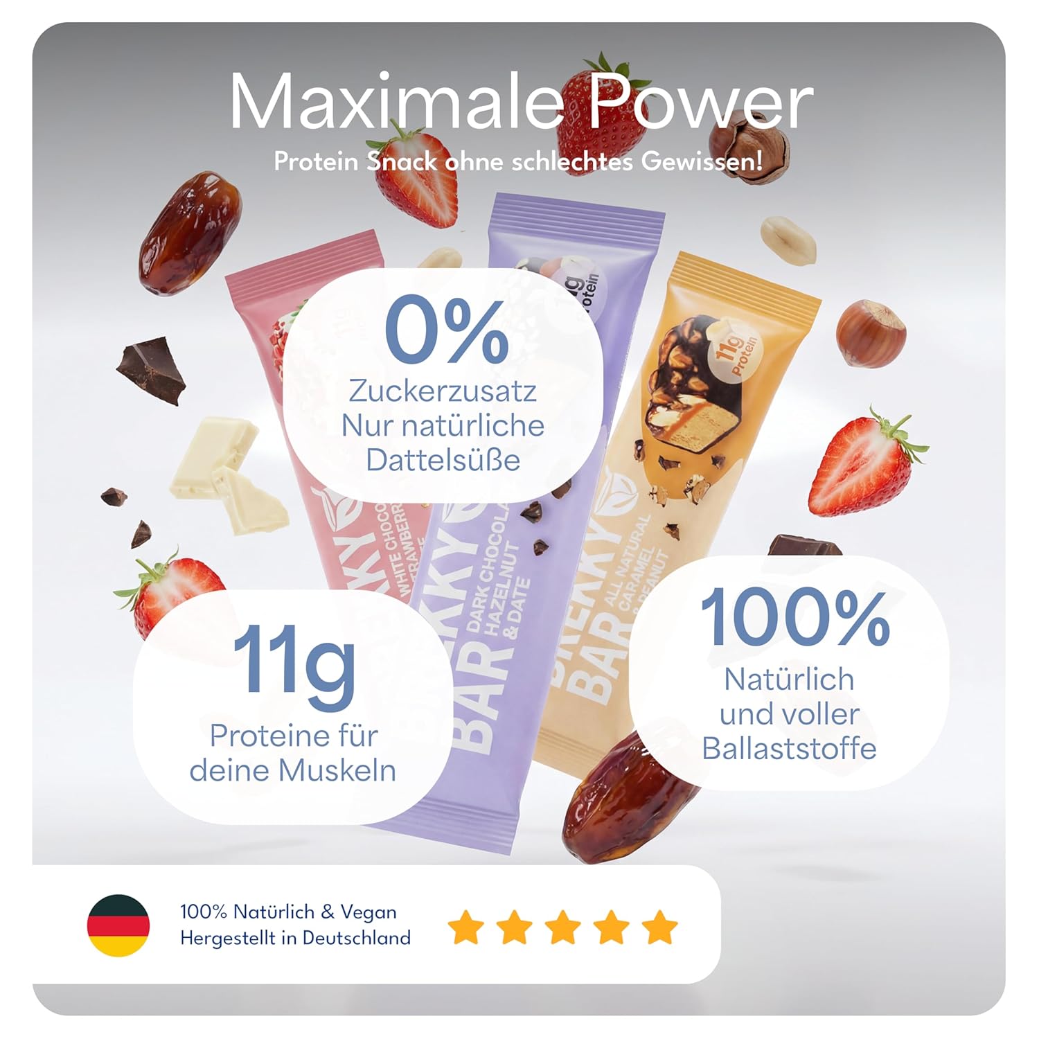Thumbnail 6 de Brekky Bar Erdbeer Proteinriegel, 11g
