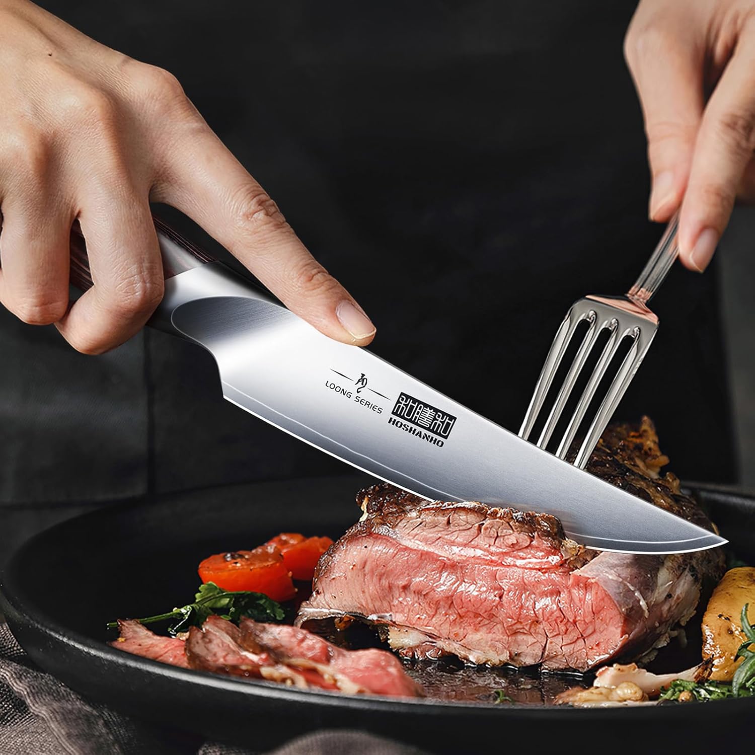 Detalle 1 de HOSHANHO Steak Knives 4.5-Inch